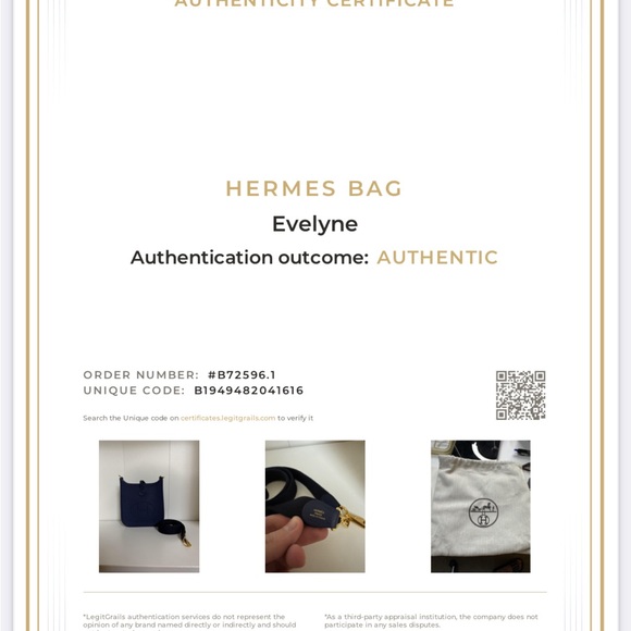 Hermès Evelyne Clemence TPM Bleu Saphir Maurice Leather Bag - Picture 6 of 6